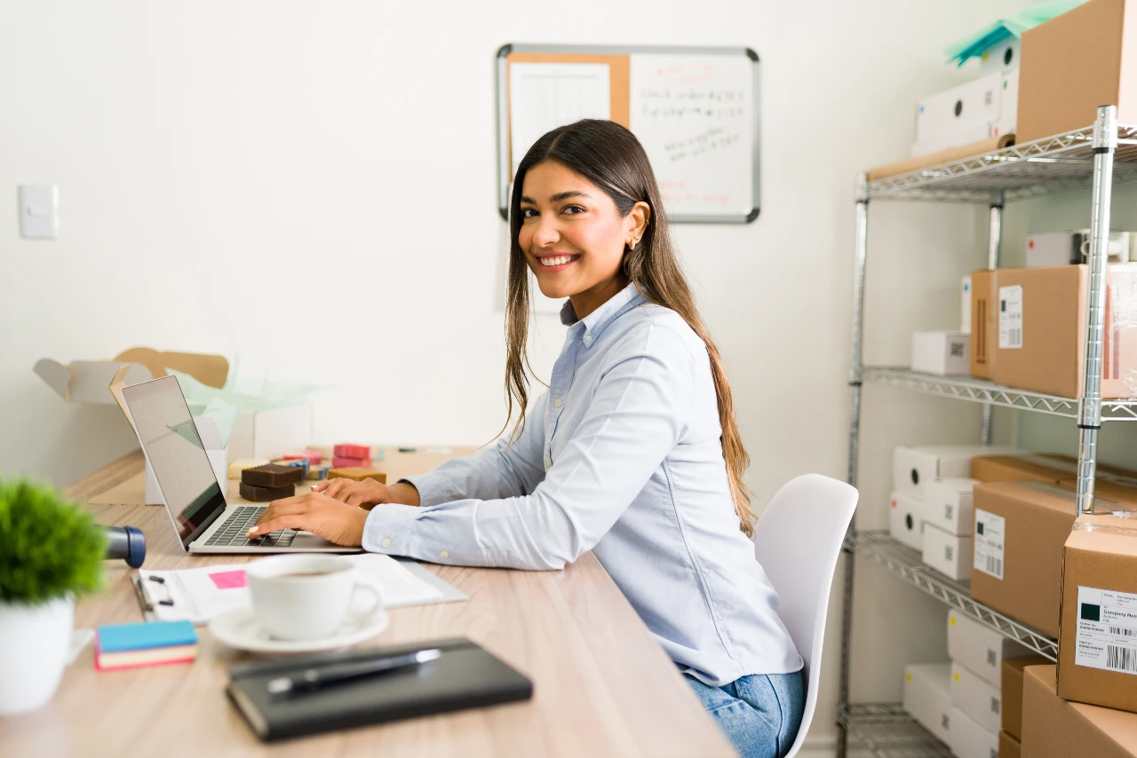 Emprendedor trabajando