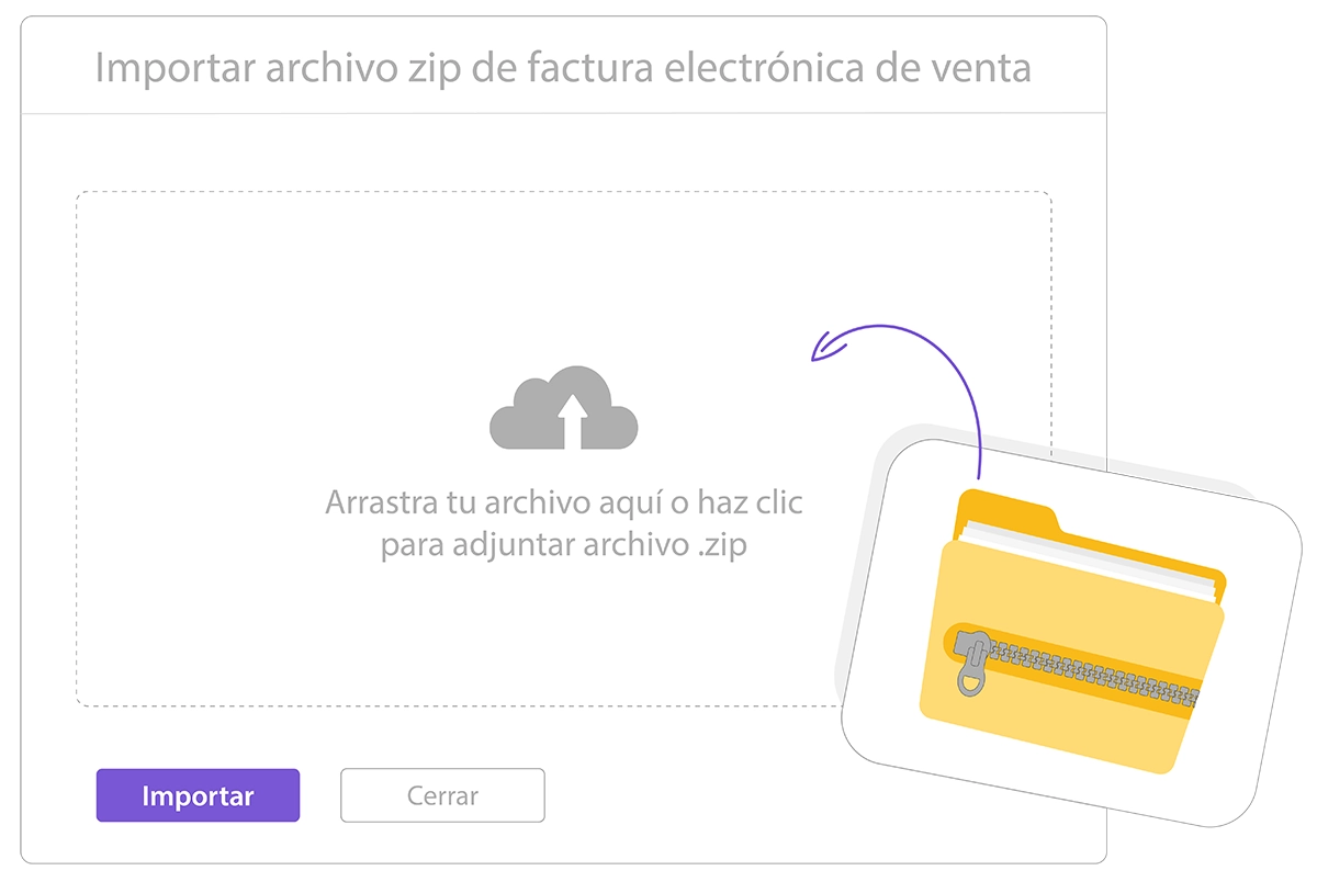 Importación de archivos .ZIP