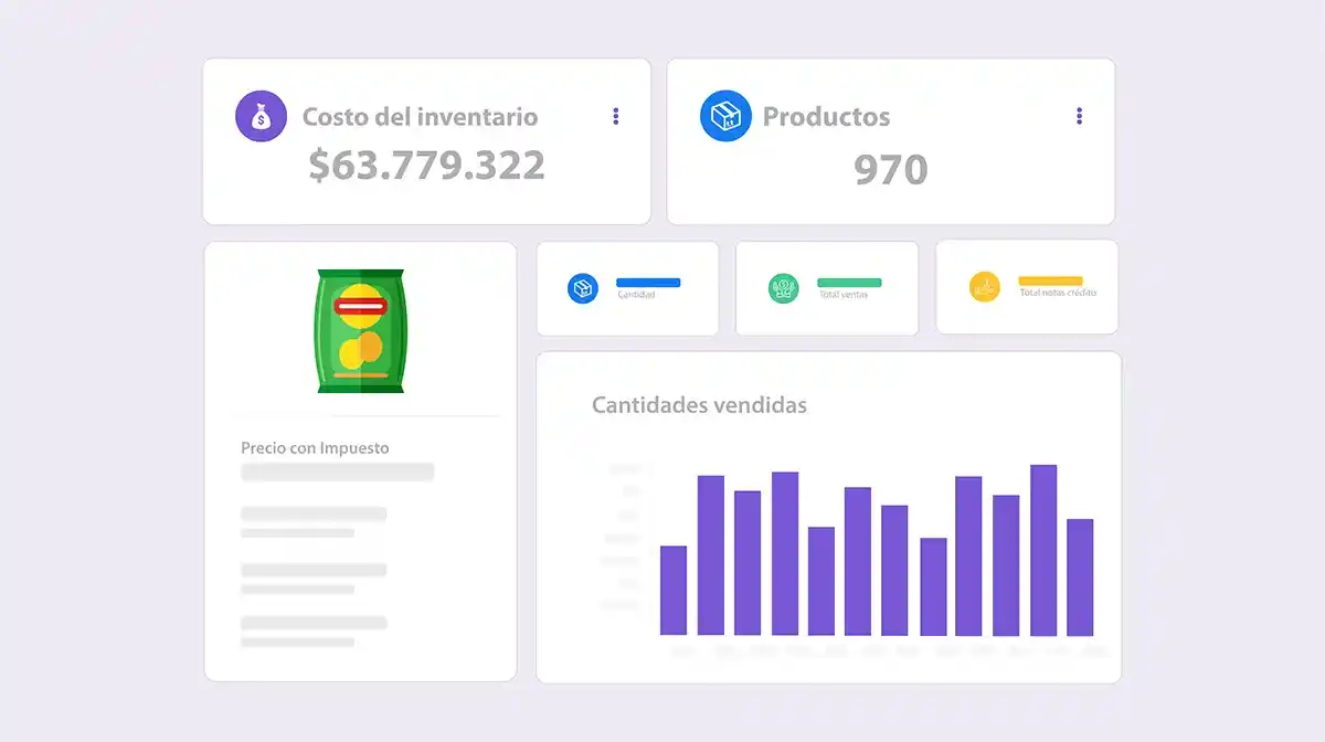 Ten en tiempo real el estado de tu stock, con nuestro módulo de inventarios.